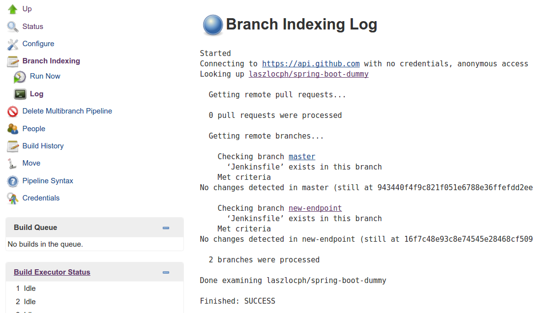 Multi-branch support